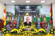 Vĩnh Phúc: Ban Trị Sự GHPG VN tỉnh tưởng niệm Tổng Bí thư Nguyễn Phú Trọng