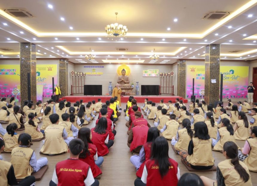 Bắc Ninh: Khóa tu “Ươm mầm sen Việt” lần IV, khóa 2 chính thức diễn ra tại chùa Kim Ngưu